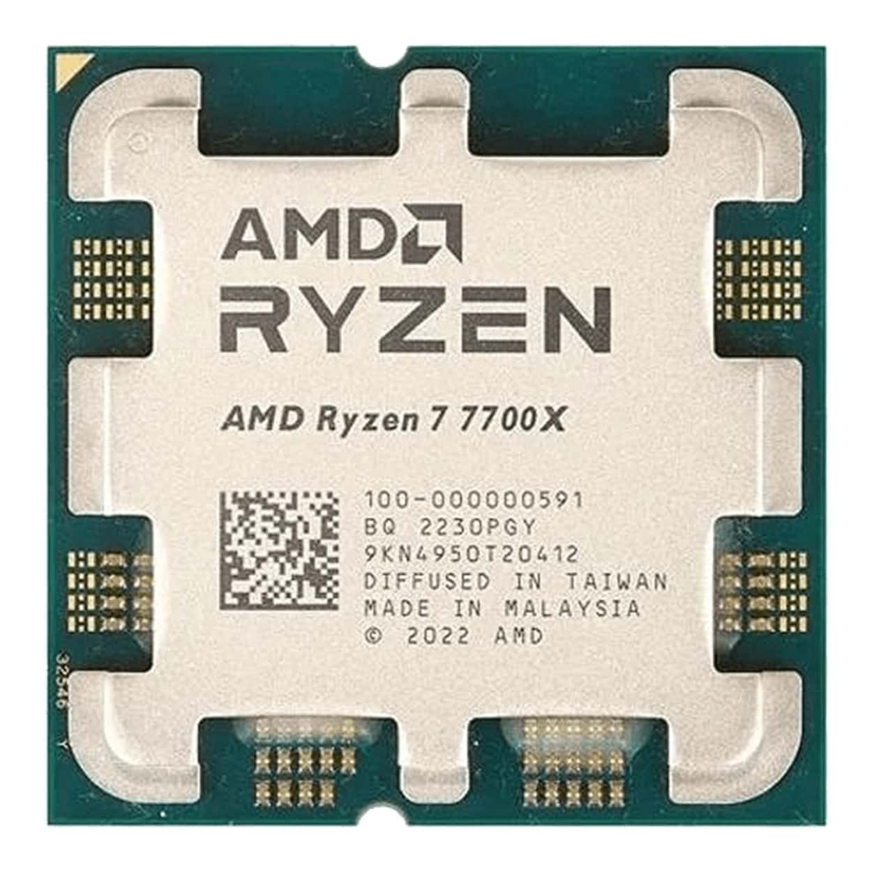 AMD Ryzen 7 7700X İşlemci 4.5GHz, 40MB Önbellek, AM5, Fansız Tray (R7-7700X) - Görsel 1