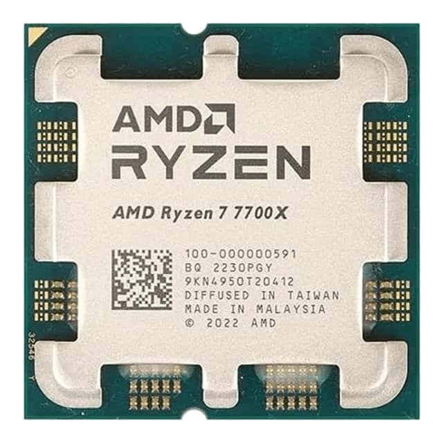 AMD Ryzen 7 7700X İşlemci 4.5GHz, 40MB Önbellek, AM5, Fansız Tray (R7-7700X)