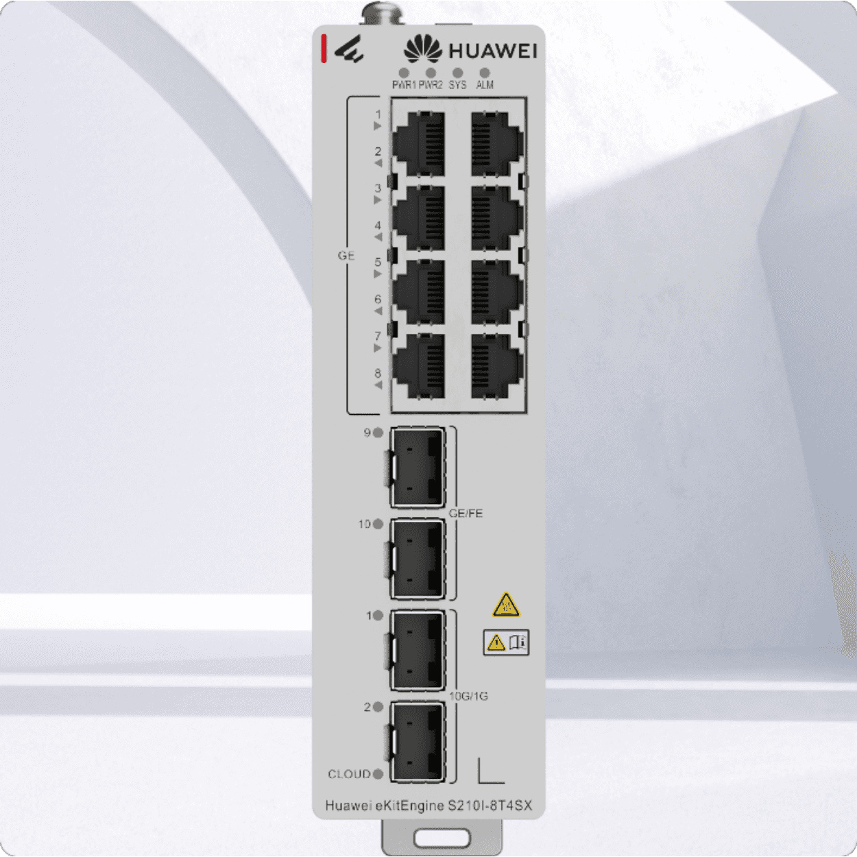 HUAWEI eKitEngine S210I-8T4SX 8GE, 2xGE + 2x10GE SFP  Endüstriyel Cloud Managed - Görsel 1