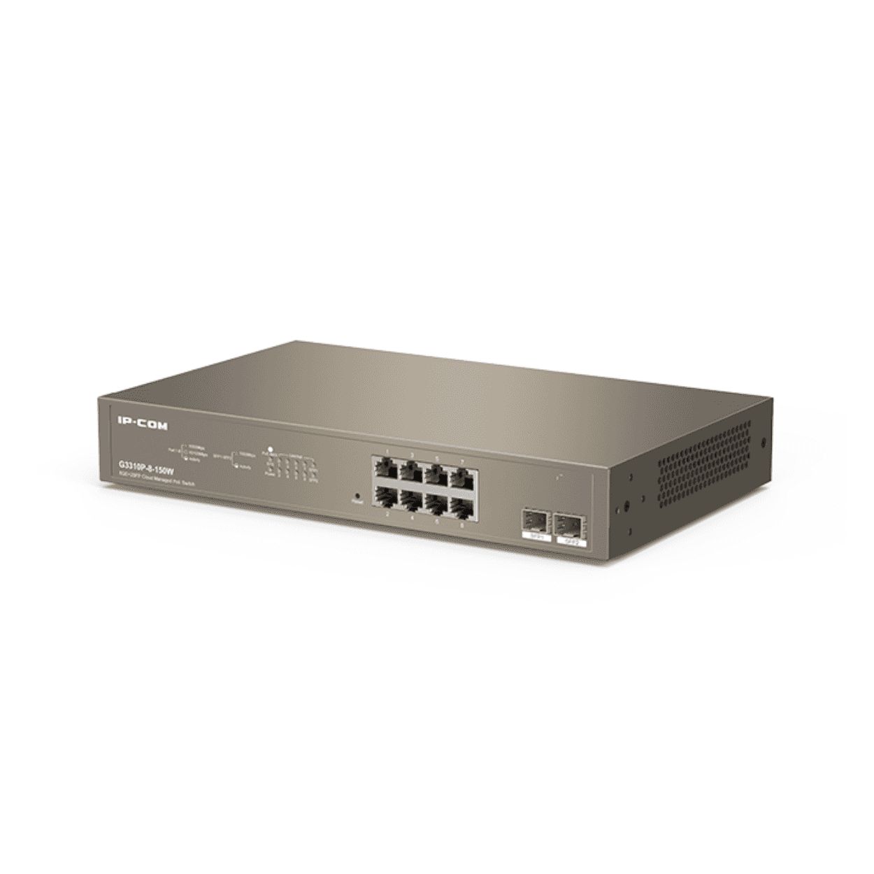 IP-COM G3310P-8-150W 8GE PoE Port (150W), 2xSFP Yönetilebilir Switch - Görsel 2