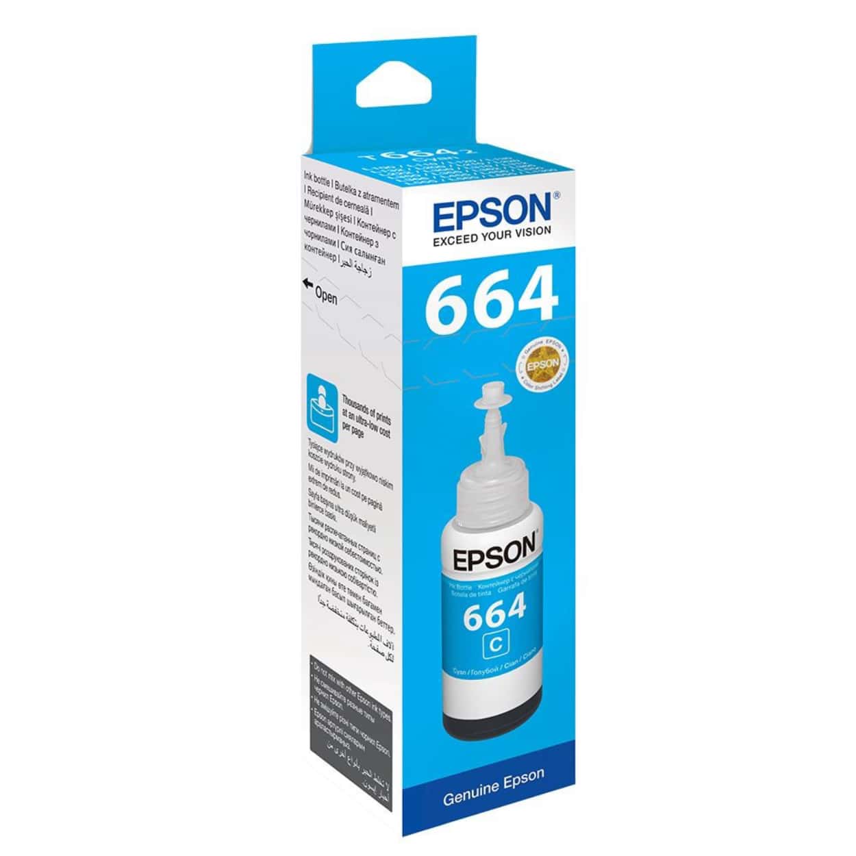EPSON T6642 L100/ L200 / L300 CYAN MÜREKKEP 70ML - Görsel 1
