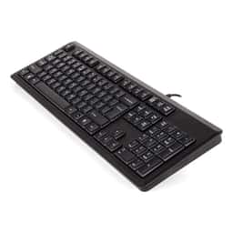 A4 TECH Fonksiyonel Kablolu Klavye USB, Q Klavye, Siyah (KR-92) - Küçük Görsel 3