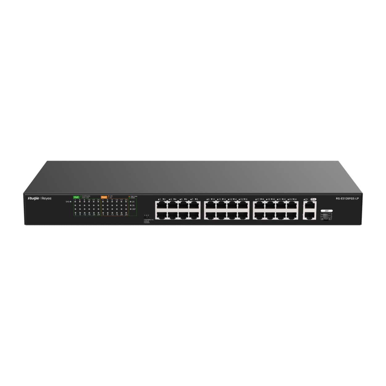RUIJIE REYEE RG-ES126FGS-LP 24FE Port 180W Poe, 2x Combo Uplink - Görsel 1