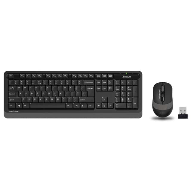 A4 TECH 2.4G Kablosuz Q Klavye Mouse Set – Gri (FG1010)