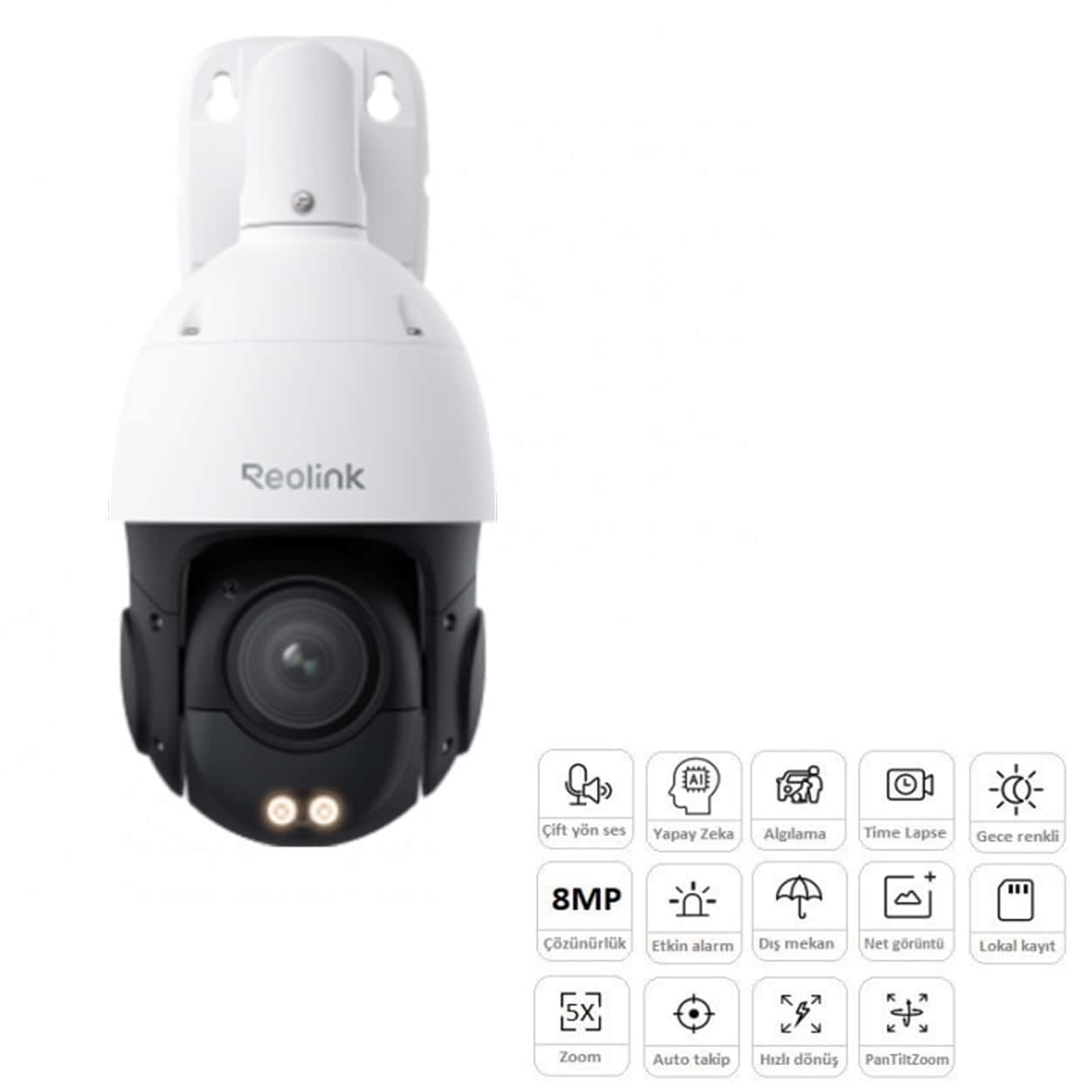 REOLINK P850 8MP 16X AI Speed Dome Kamera - Görsel 1