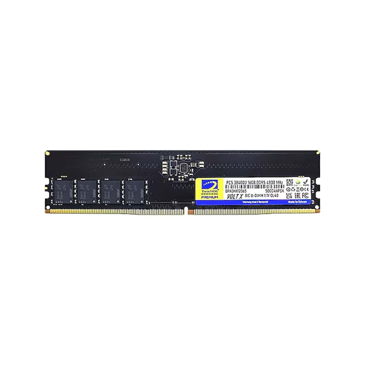 TwinMOS DDR5 16GB 4800MHz CL40 Desktop Ram - Görsel 1