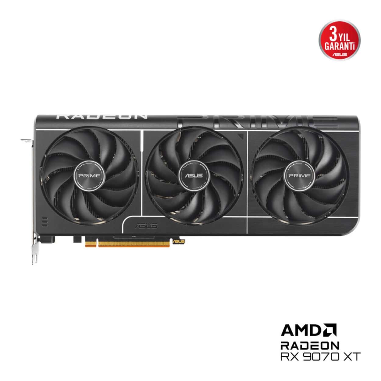 16 GB ASUS PRIME-RX9070XT-O16G AMD RX 9070XT GDDR6 OC EKRAN KARTI - Görsel 2