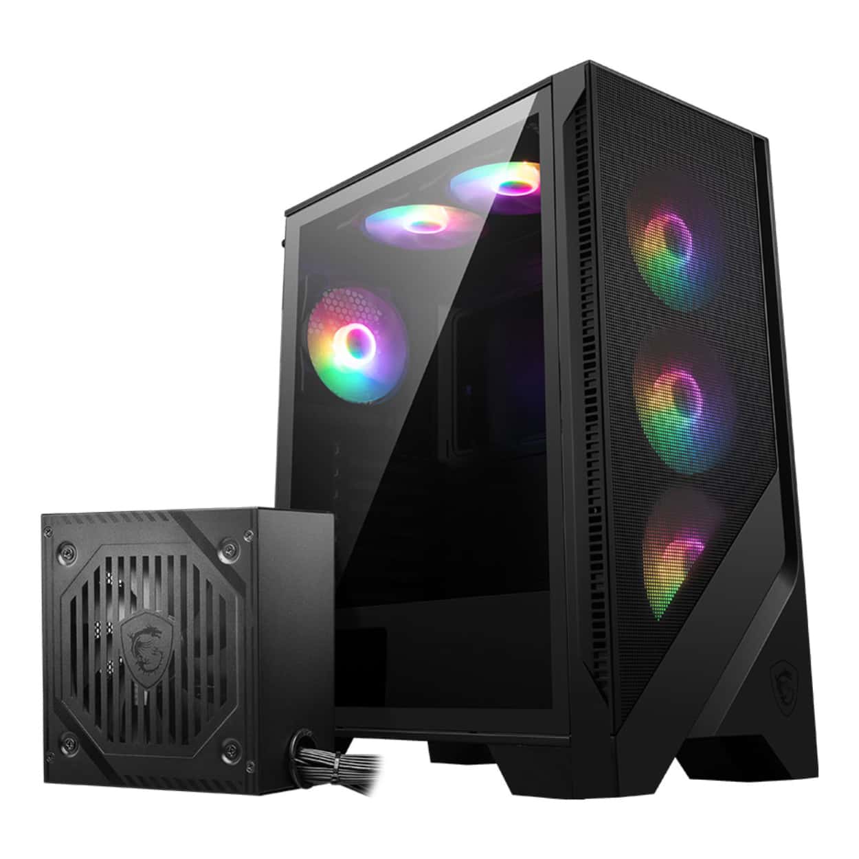MSI MAG FORGE 120A B65 Temperli Cam 6 x120mm Auto RGB Fan 650W Bronz ATX Gaming - Görsel 1