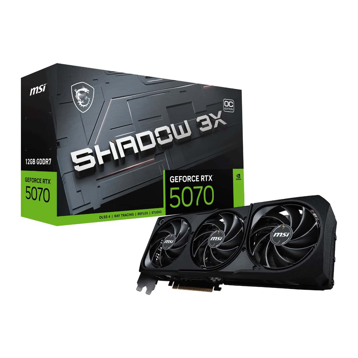12 GB MSI RTX 5070 SHADOW 3X OC RTX5070 GDRR7 192B DX12 PCIE 5.0 X16(3XDP1XHDMI) - Görsel 1