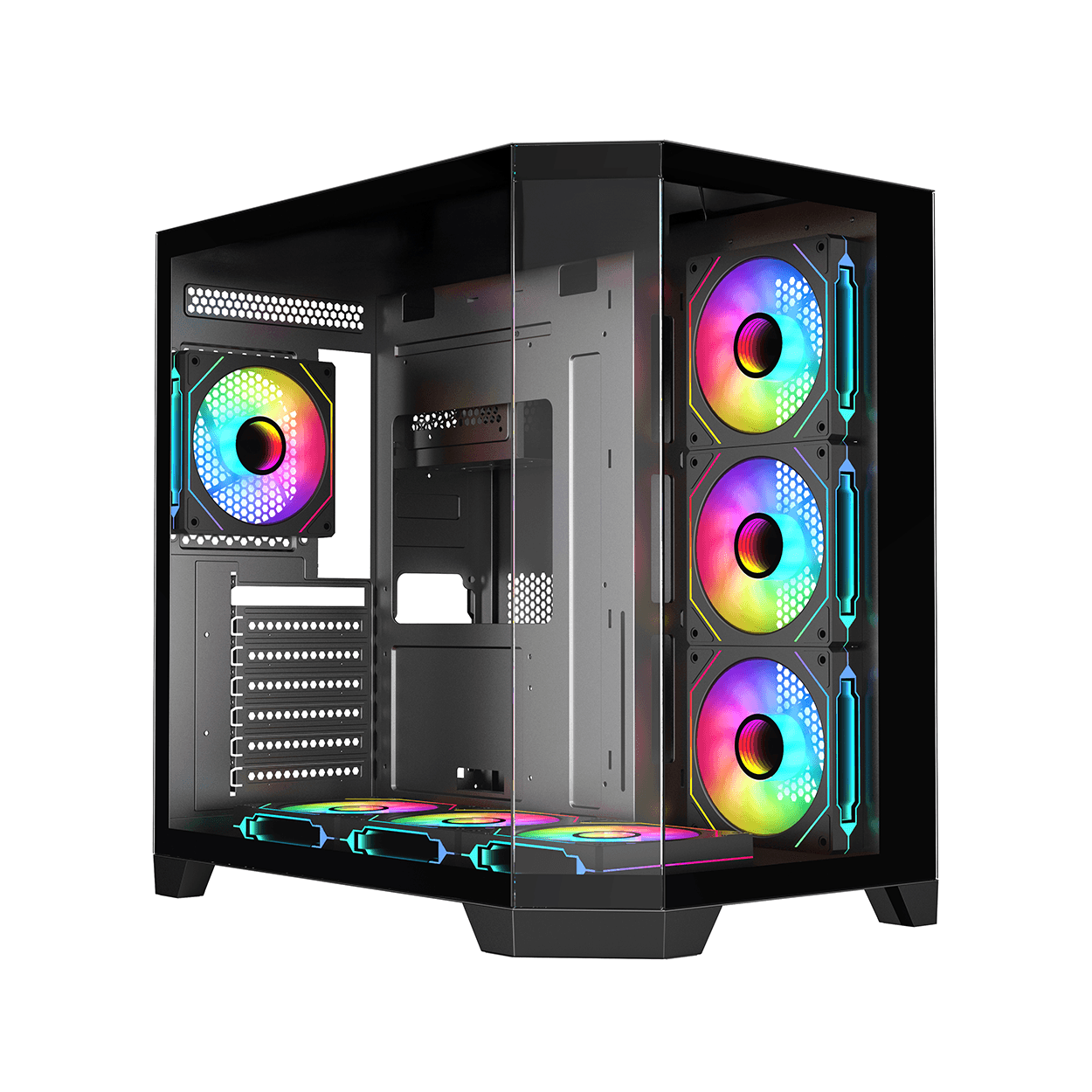 FRISBY FC-9550G 850W 80+(BRONZE) ARGB 7X FAN GAMING KASA - Görsel 1