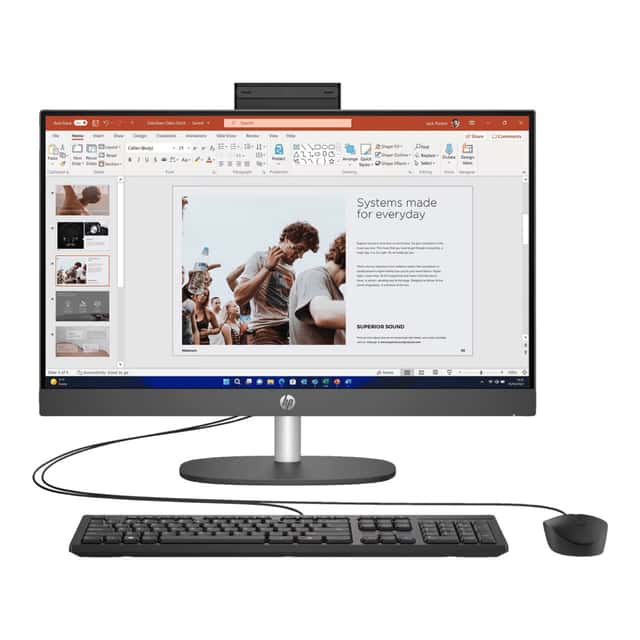 HP ProOne 240 G10 Siyah 23.8" i5-1335U 16GB 512SSD WiFi 6 FDOS AIO PC