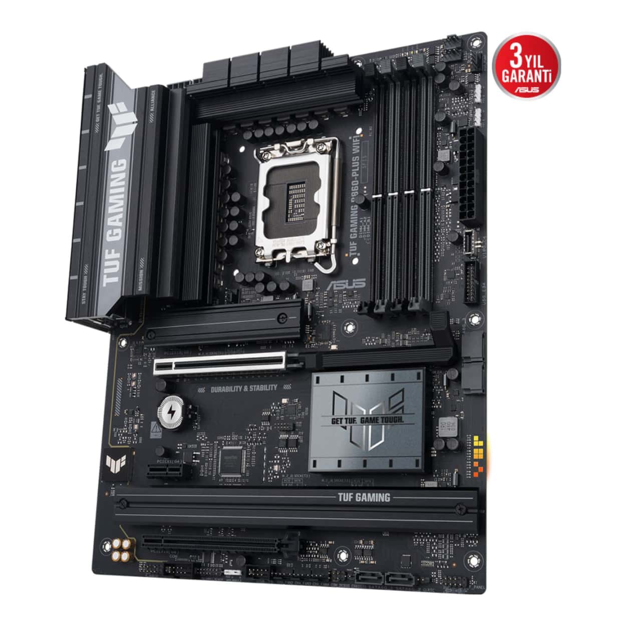 ASUS TUF GAMING B860-PLUS WIFI LGA1851 DDR5 8666 WiFi 7+BT AURA RGB 2.5GLAN ATX - Görsel 3