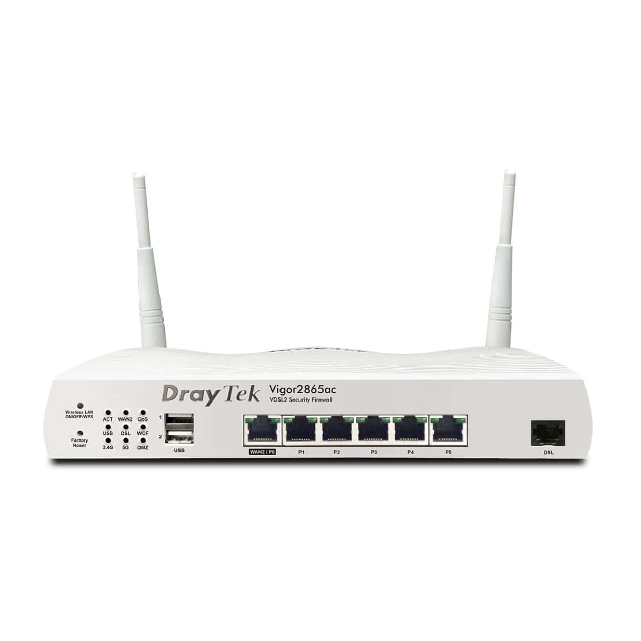 DRAYTEK Vigor 2865ac WiFi VDSL2 & ADSL2+ Dual-Wan VPN Security Router Modem - Görsel 1
