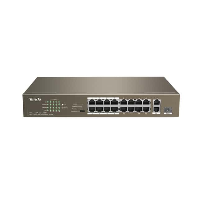 TENDA TEF1118P-16-150W 16FE PoE Port (150W), 1GE Uplink, 1xCombo SFP Switch