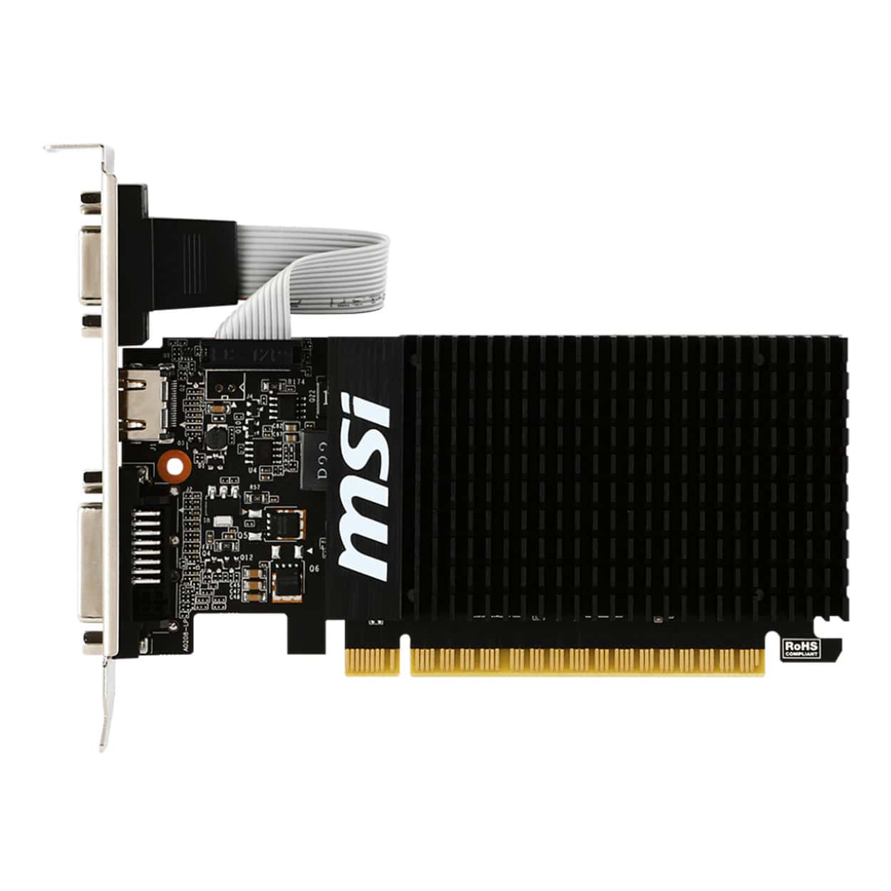 2 GB MSI VGA GT 710 2GD3H LP GT710 DDR3 64B DX12 PCIE 3.0 X16 1XVGA 1XDVI 1XHDMI - Görsel 3