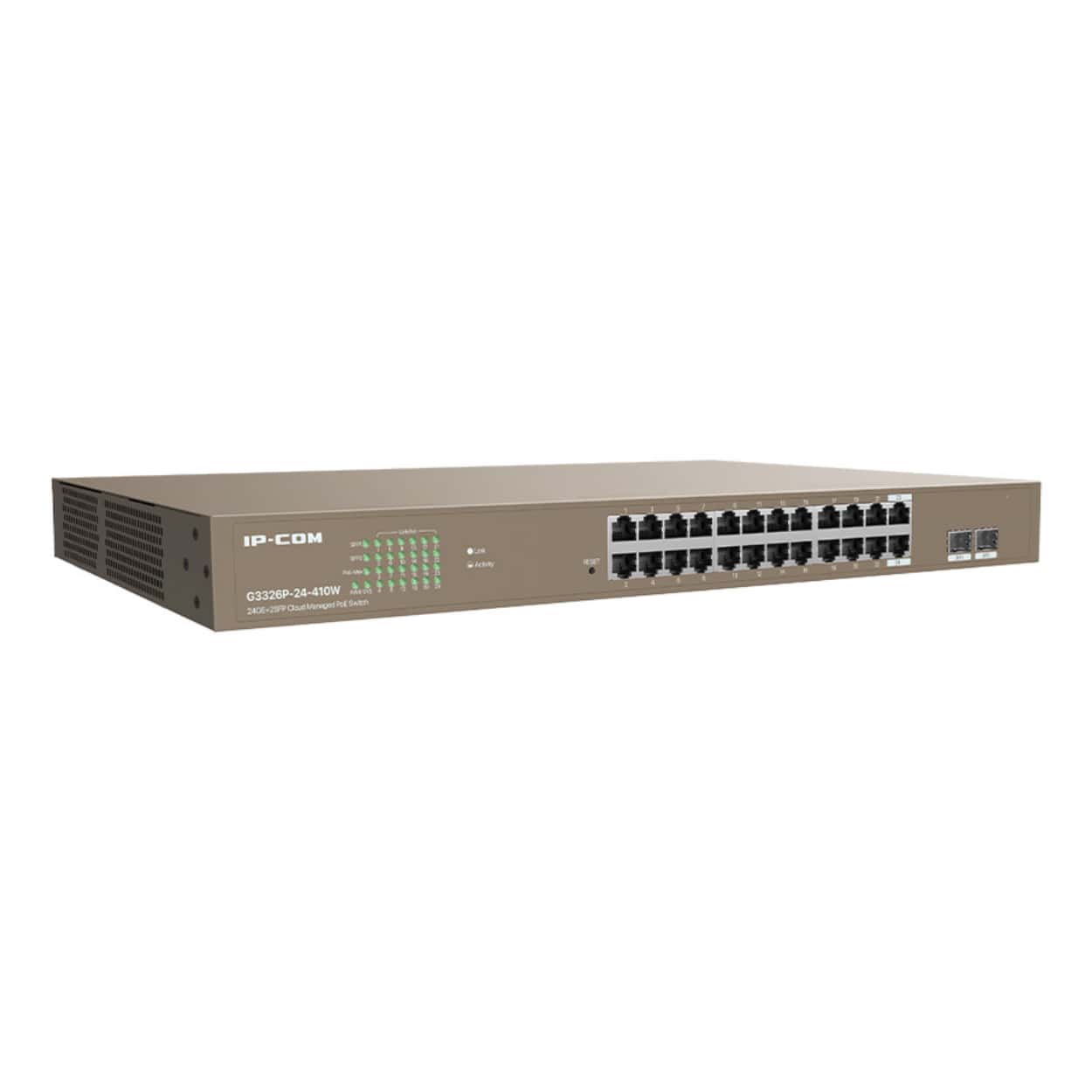IP-COM G3326P-24-410W 24GE PoE Port (370W), 2xSFP Cloud Yönetilebilir Switch - Görsel 3