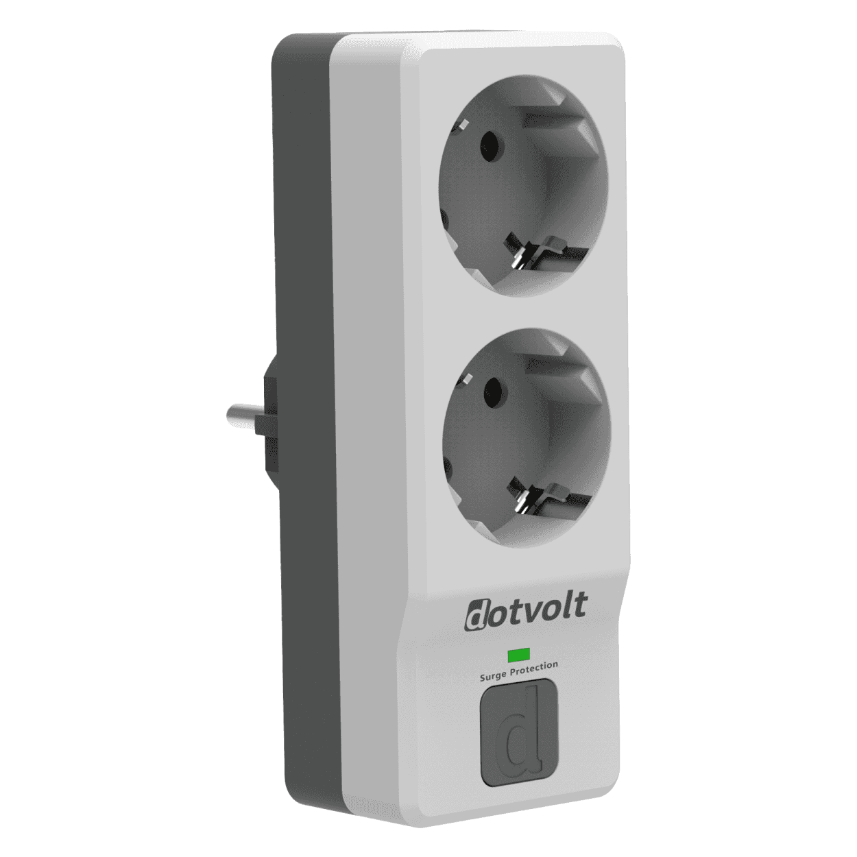 DOTVOLT Surge Hunter 2'li  Kablosuz 1050 Joule 16Ah Akım Korumalı Priz - Görsel 1