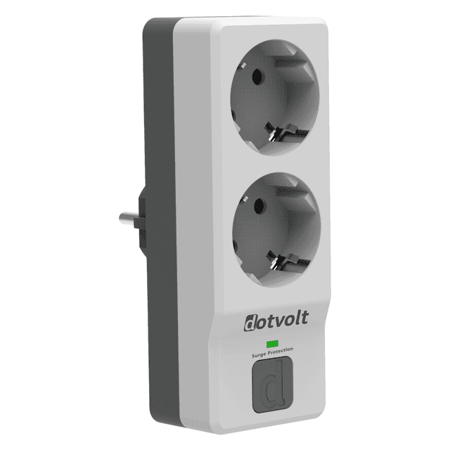 DOTVOLT Surge Hunter 2'li  Kablosuz 1050 Joule 16Ah Akım Korumalı Priz