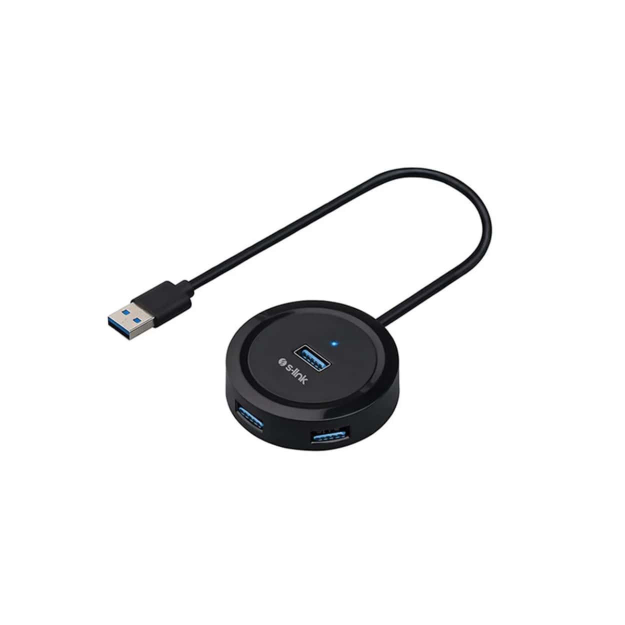 S-LINK Swapp SW-U300 4 Port USB3.0 Siyah USB Çoklayıcı Hub - Görsel 1