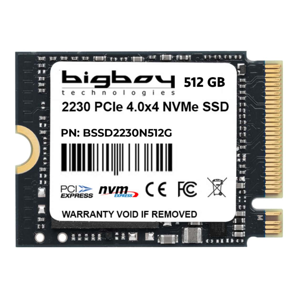 Bigboy 512GB 22x30mm PCIe 4.0 x4 M.2 NVMe Notebook SSD - Görsel 1