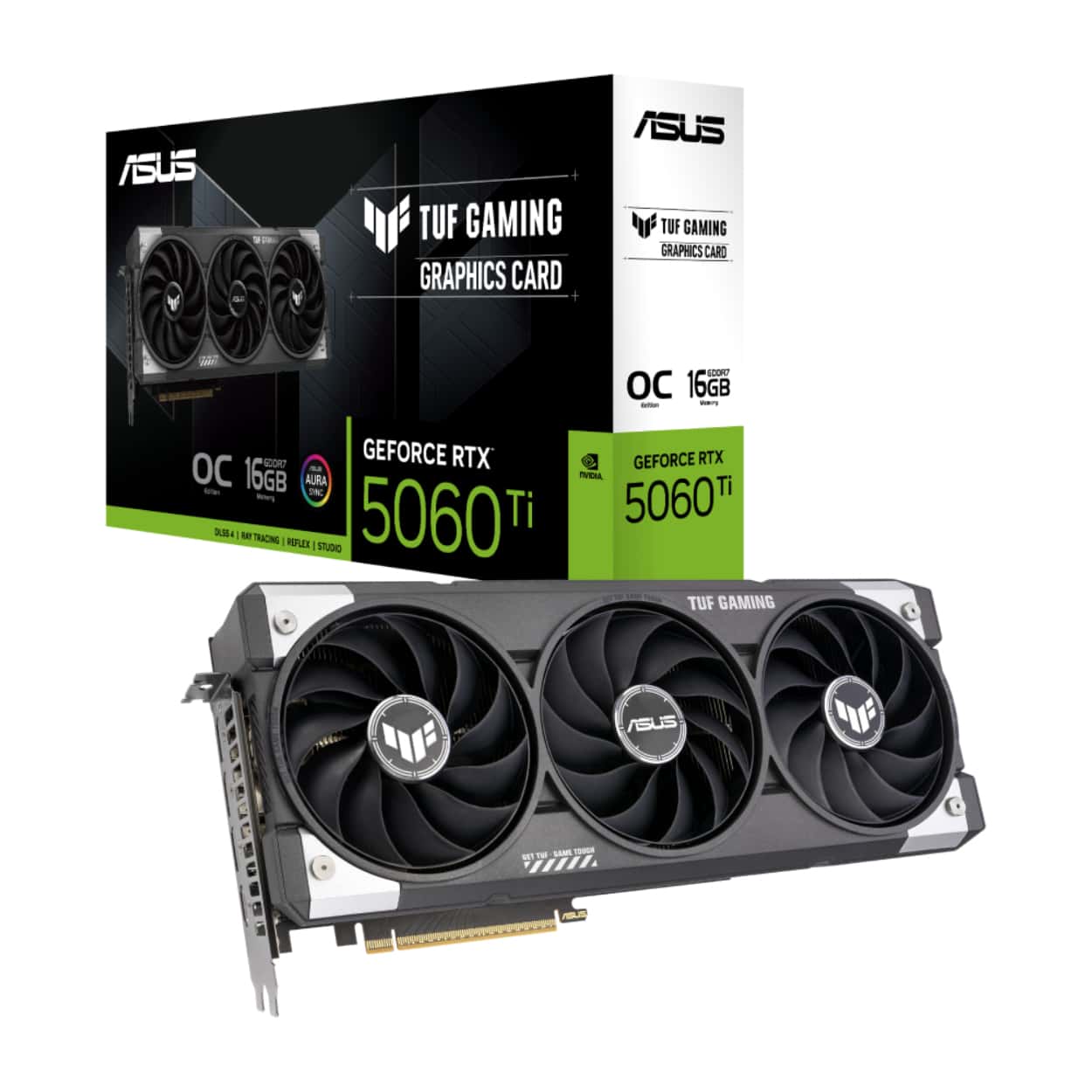 16 GB ASUS TUF-RTX5060TI-O16G-GAMING RTX5060TI GDDR7 128Bit Ekran Kartı - Görsel 1