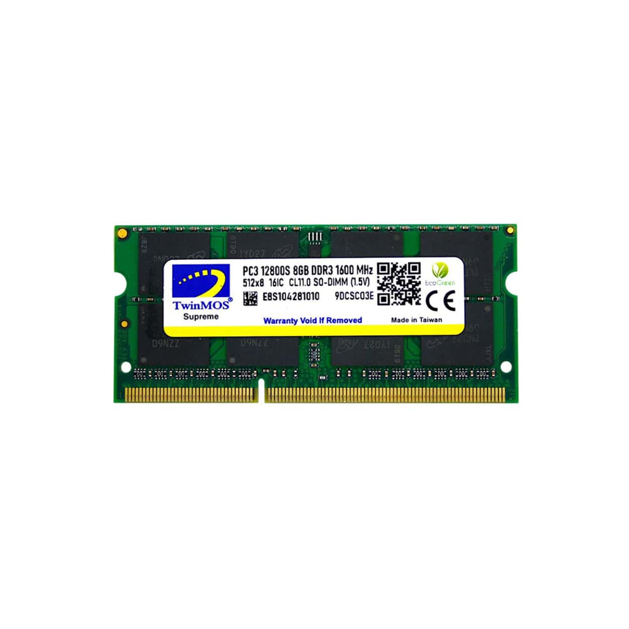 TwinMOS Sodimm 8 GB 1600MHz 1.35V Low Voltage DDR3  Notebook Ram - Görsel 1