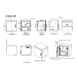 AGER KGYS DİREK TİPİ 600x525x600 ÇİFT CİDARLI OUTDOOR KABİNET+(1+1)FAN+D.MONTAJ - Küçük Görsel 3