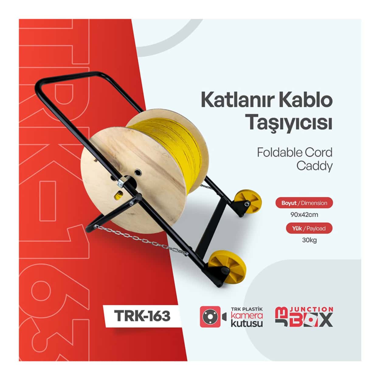 KameraKutusu TRK-163 Katlanır Kablo Taşıyıcı - Görsel 6