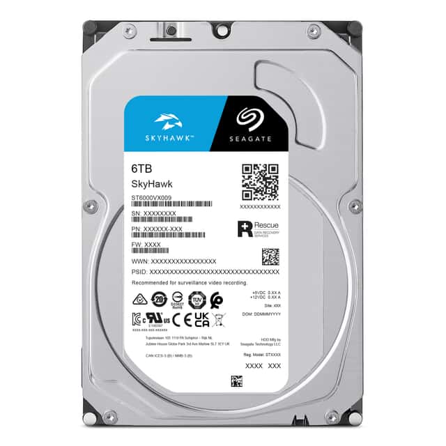 SEAGATE SKYHAWK 6 TB 256MB 5400RPM SATA3.0  7/24 DVR,NVR için Güvenlik HDD