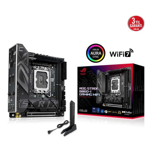 ASUS ROG STRIX B860-I GAMING WIFI LGA1851 DDR5 8800 WiFi7+BT AURA RGB 2.5GLAN Mi