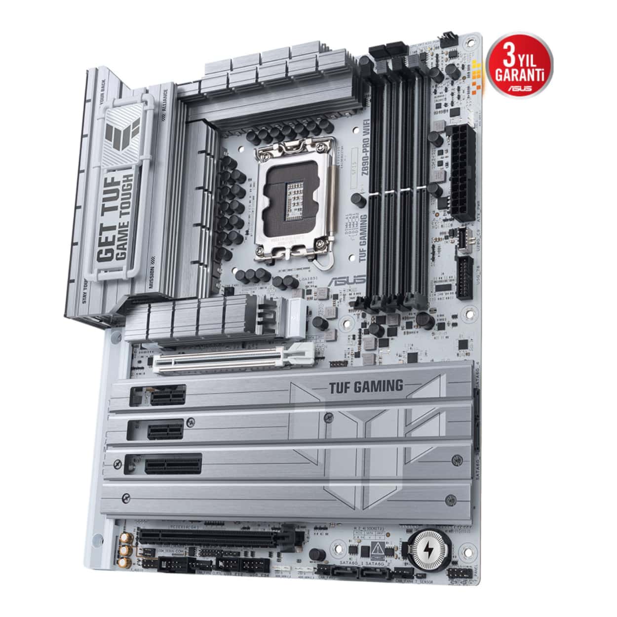 ASUS TUF GAMING Z890-PRO WIFI LGA1851 DDR5 9066 4xM2 WiFi7+BT AURA RGB 2.5GLAN - Görsel 5
