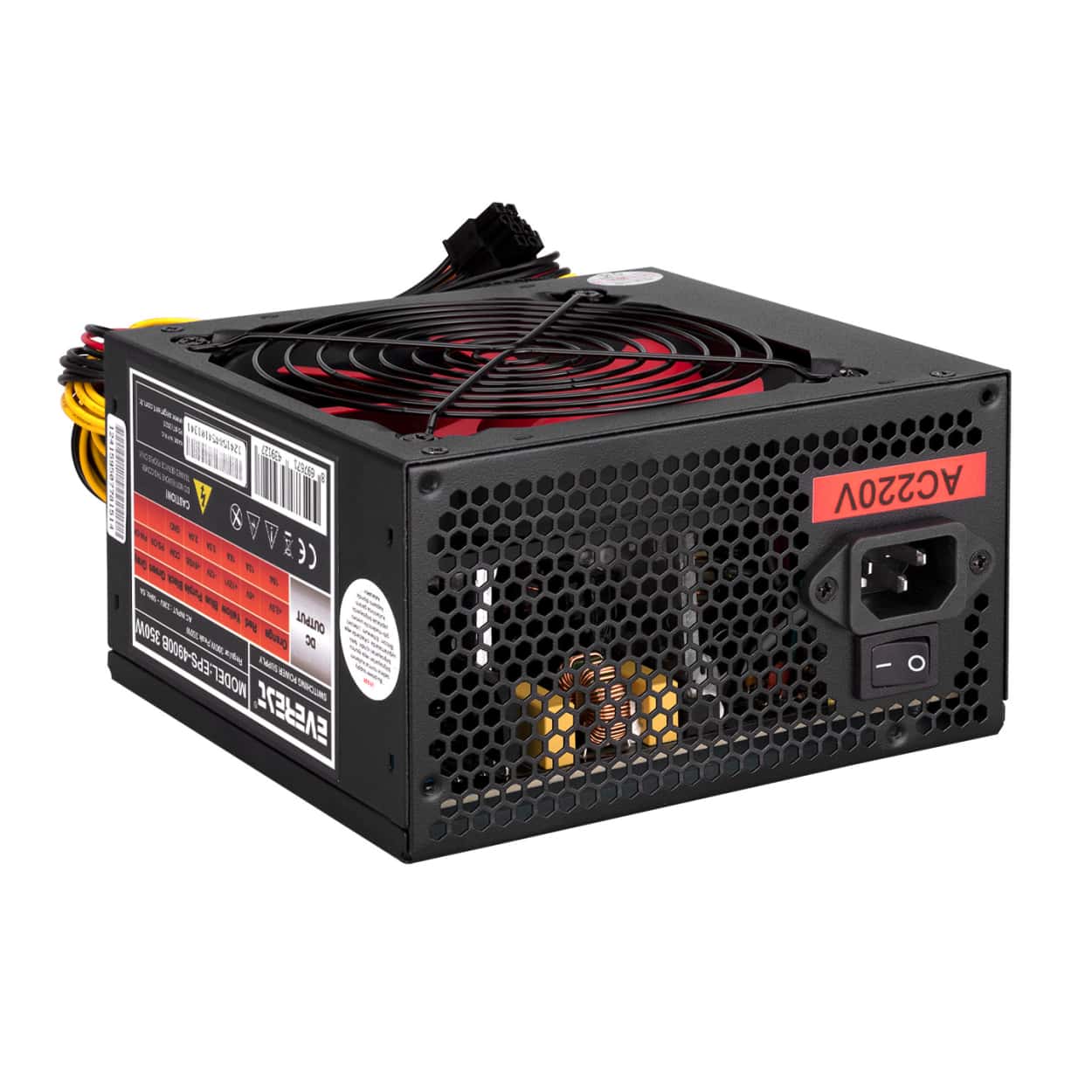 EVEREST EPS-4900B 300W (PEAK 350w) 12cm Fanlı POWER SUPPLY - Görsel 3