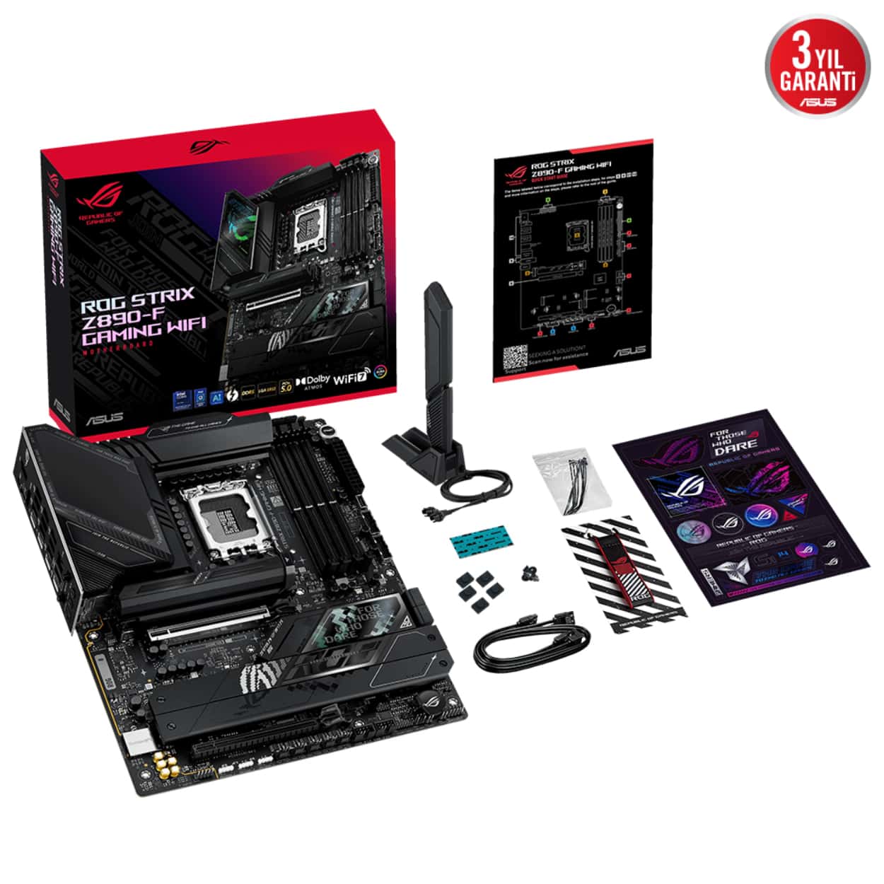 ASUS ROG STRIX Z890-A GAMING WIFI LGA1851 DDR5 9066 2xUSB4 5xM2 WF7+BT ATX - Görsel 10