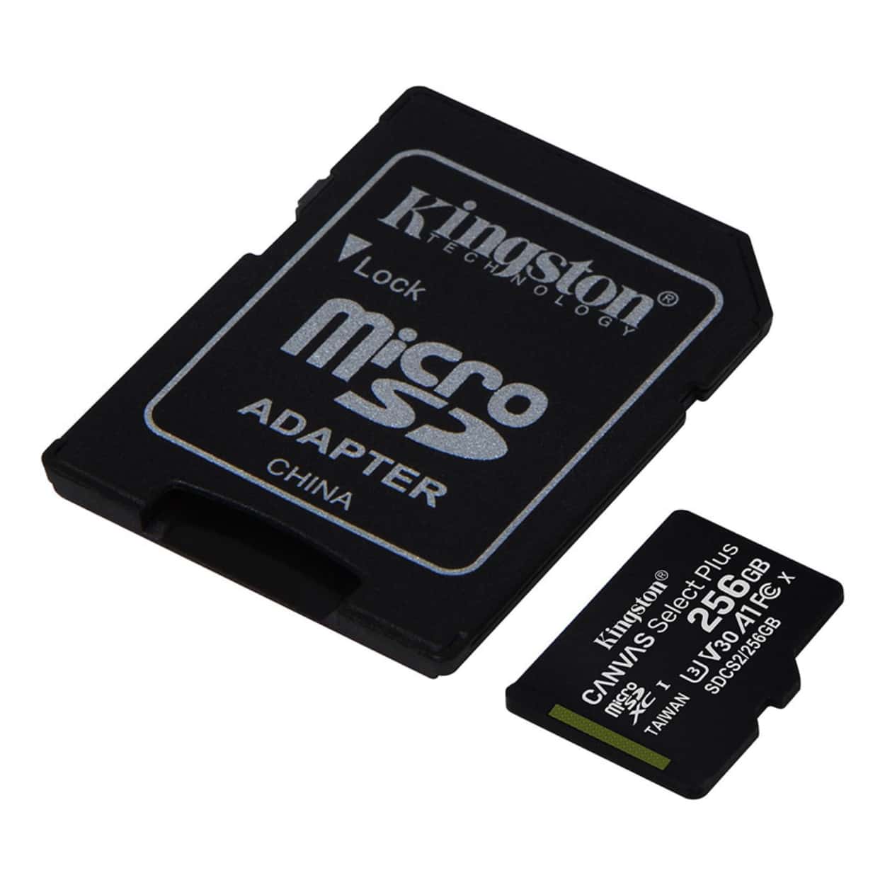 KINGSTON 256GB Canvas Select Plus MicroSDXC 100R A1 C10 Card + Adapter - Görsel 2