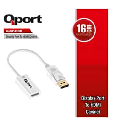 QPORT DISPLAY to HDMI ÇEVİRİCİ (Q-DP-HDB) - Küçük Görsel 1