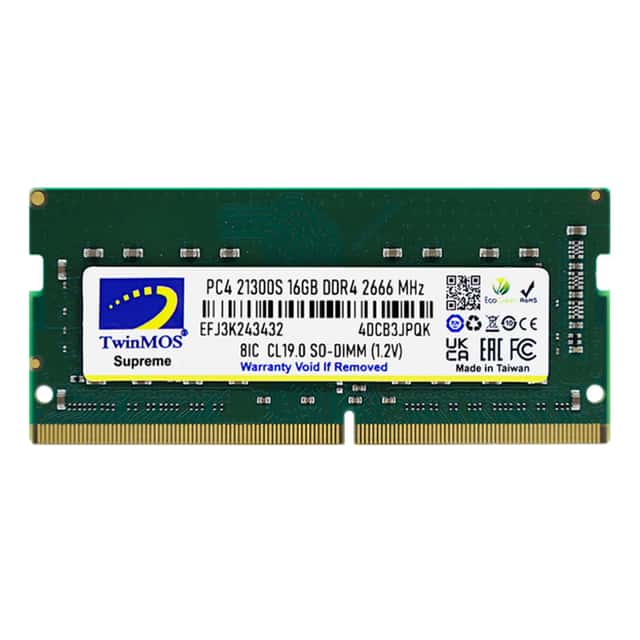 TwinMOS Sodimm 16 GB 2666MHz DDR4  Notebook Ram