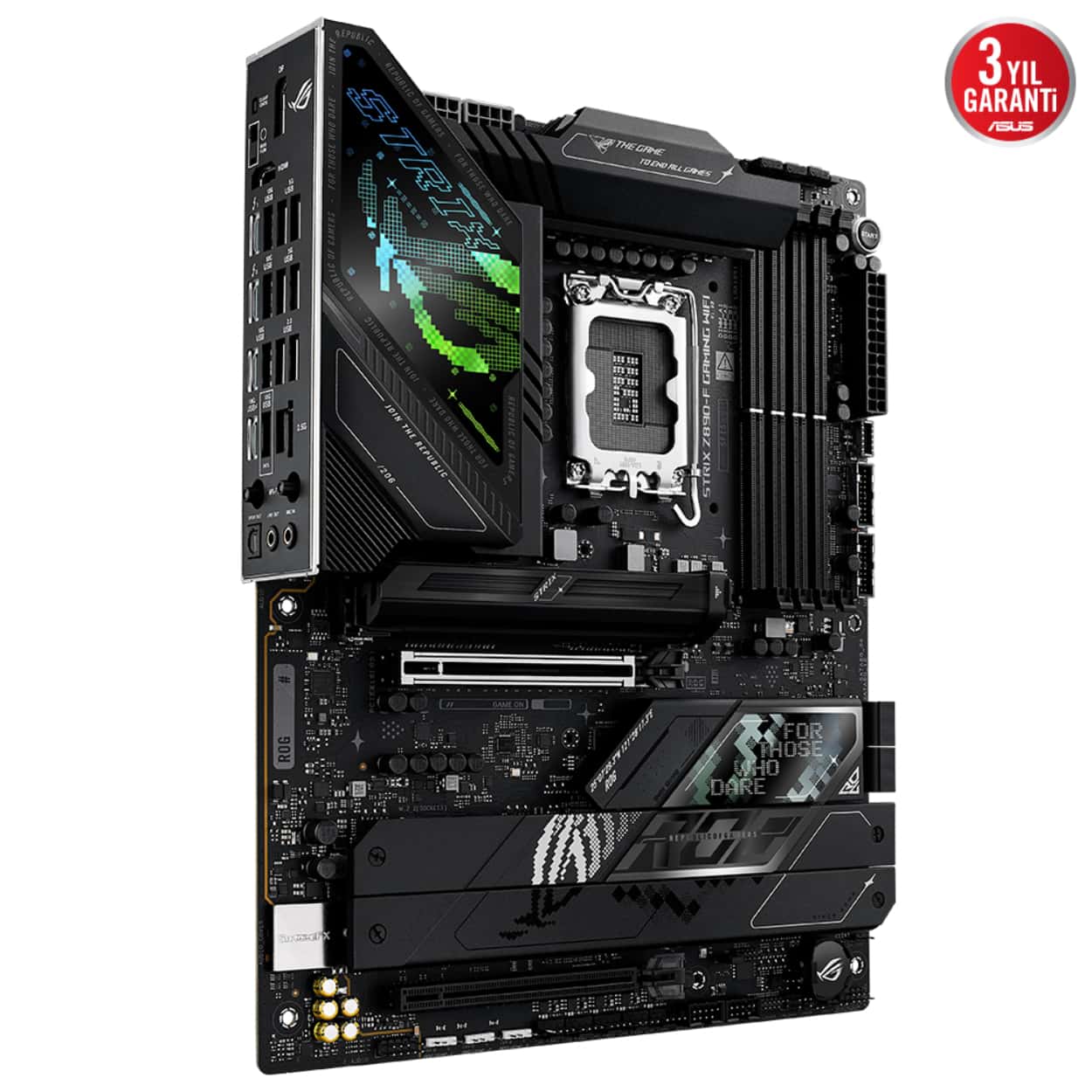 ASUS ROG STRIX Z890-A GAMING WIFI LGA1851 DDR5 9066 2xUSB4 5xM2 WF7+BT ATX - Görsel 5