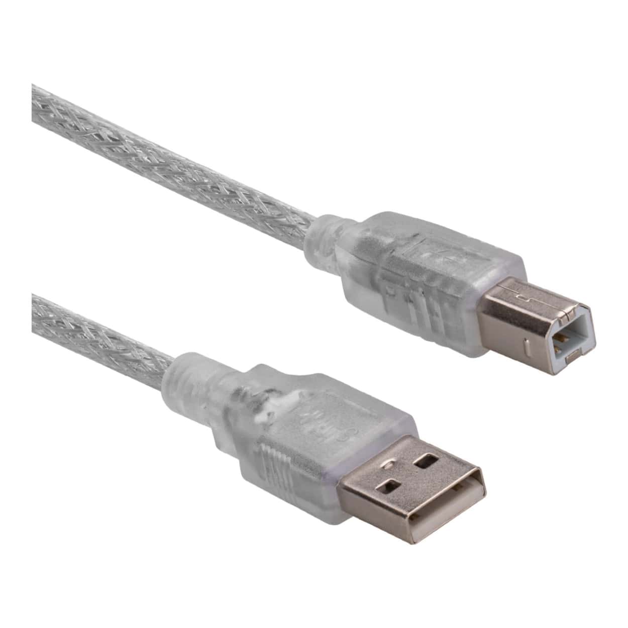 S-LINK SL-U2015  1.5m Şeffaf USB2.0 Yazıcı Kablosu - Görsel 1