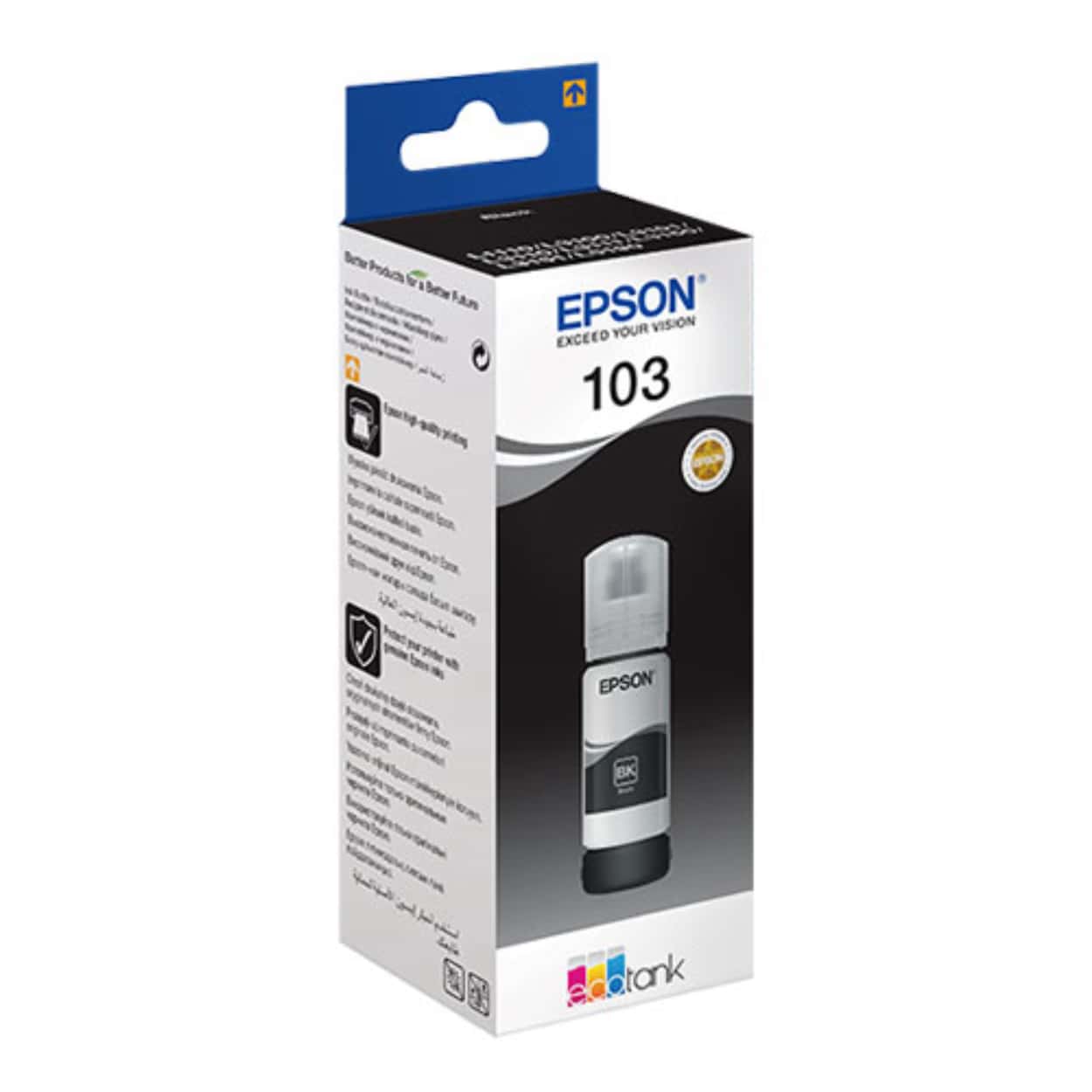 EPSON T00S14A (103) EcoTank Siyah Şişe Mürekkep 65 ml - Görsel 1