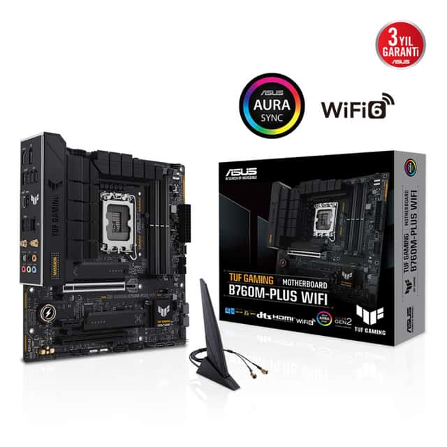 ASUS TUF GAMING B760M-PLUS WIFI Intel B760 LGA1700 DDR5 7200 HDMI VGA 2x M2 USB3