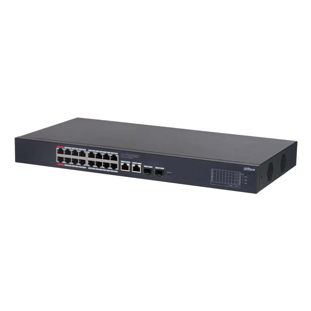 DAHUA CS4220-16GT-240 16GE PoE Port (240W), 2GE Uplink, 2xSFP Cloud.Managed - Görsel 1