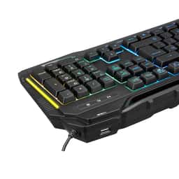 RAMPAGE KB-R63 STAGE 4 Makro Fonksiyon Sese Duyarlı Işıklı RGB Q USB Oyuncu Klav - Küçük Görsel 4