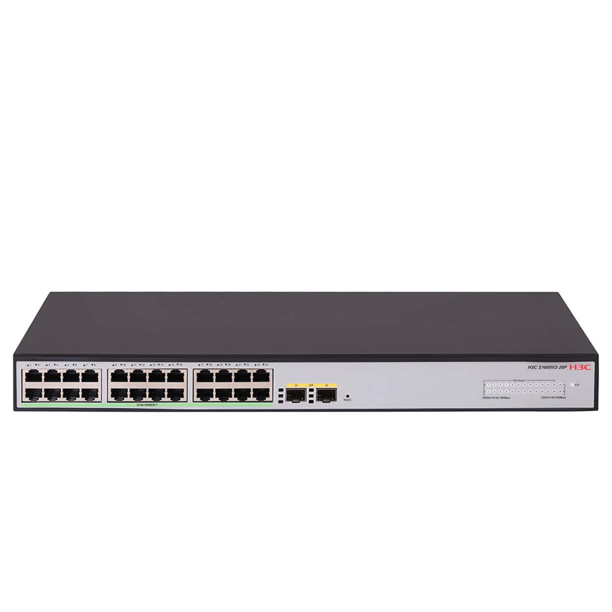 H3C Aolynk S1600V2-18P 16GE Port, 2xSFP L2 Yönetilebilir Switch - Görsel 1