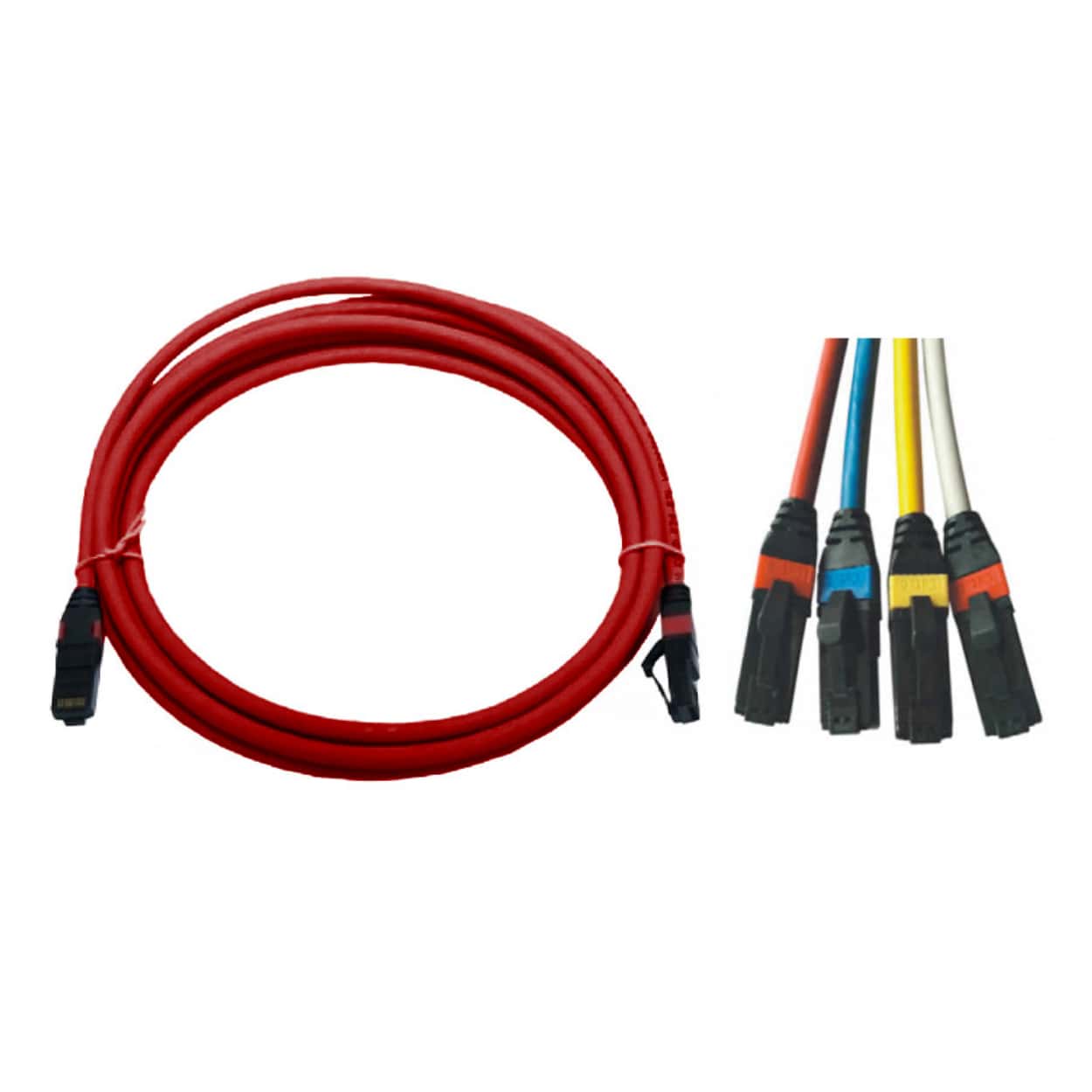 ERAT UTP CAT6  1m 4x2x24# LS0H Patch Cord KIRMIZI - Görsel 1