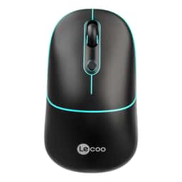 LECOO WS210 SİYAH BLUETOOTH & 2.4G WİFİ WİRELESS CHARGİNG  MOUSE - Küçük Görsel 1