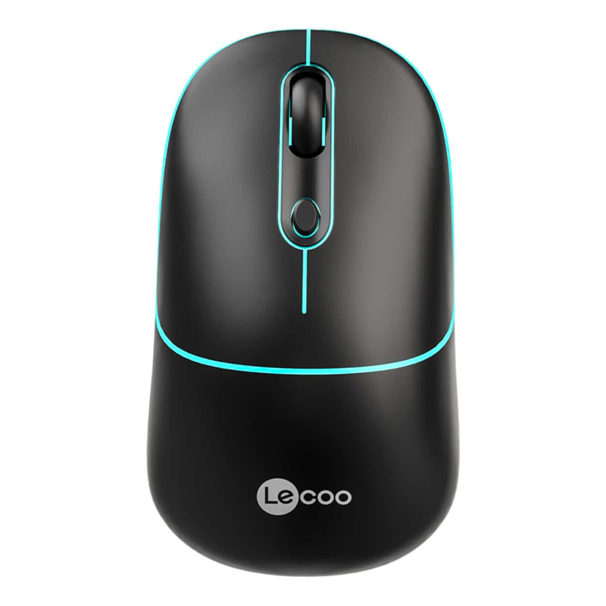 LECOO WS210 SİYAH BLUETOOTH & 2.4G WİFİ WİRELESS CHARGİNG  MOUSE - Görsel 1