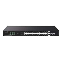 TENDA TEG1128P-24-410W 24GE PoE Port (410W), 2x Uplink, 2x SFP Switch - Küçük Görsel 1
