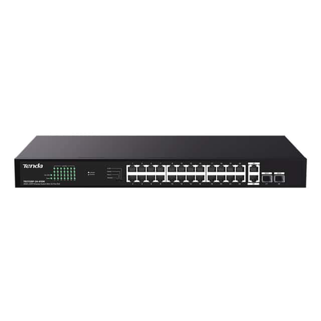 TENDA TEG1128P-24-410W 24GE PoE Port (410W), 2x Uplink, 2x SFP Switch
