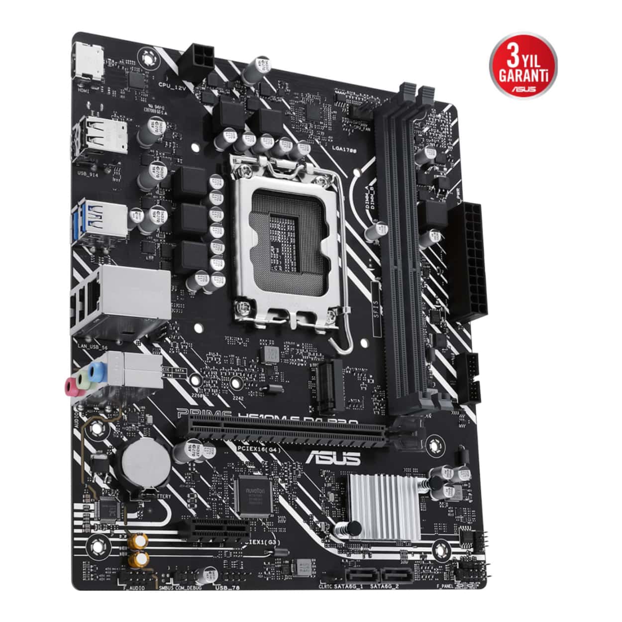ASUS PRIME H610M-F D4 R2.0 LGA1700 DDR4 3200 HDMI M2 USB3.2 mATX - Görsel 4
