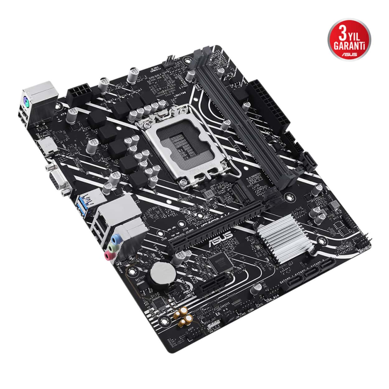 ASUS PRIME H610M-K Intel H610 LGA1700 DDR5 5600 DP HDMI M2 USB3.2 mATX ASUS 5X P - Görsel 5